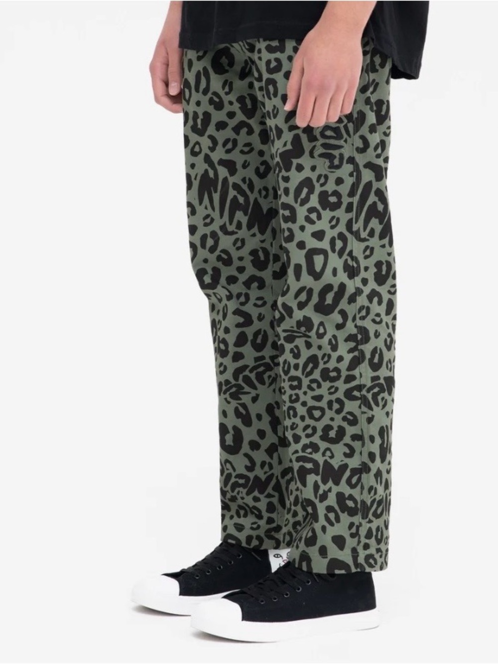 Ripndip Skate Olive and Black Spotted Leopard Pants Sz 30